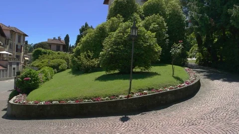 Hotel near the road. Stock Footage