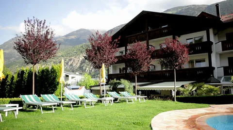 Hotel Pool Area Video stock 36052468