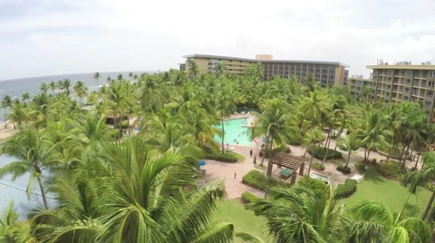 Hotel Pool Area View Stock Footage 54044116