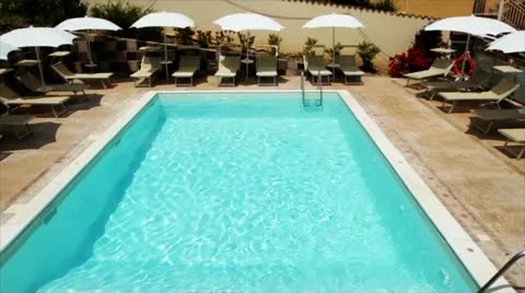 Hotel Pool Video stock 12152448