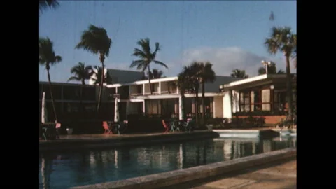 Hotel Pool Stock Footage 135188766