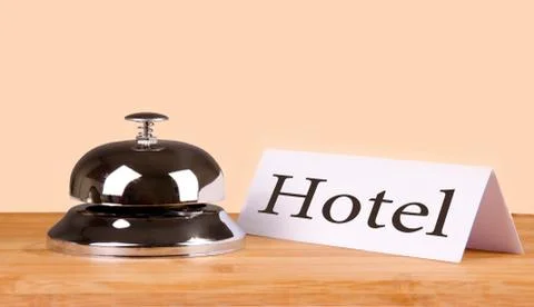 Hotel reception bell Stock Photos