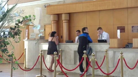Hotel reception 스톡 동영상 33745852