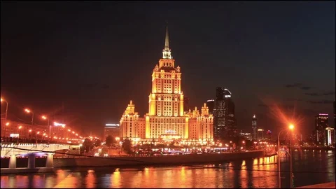 Hotel Redisson. Timelapse. Video stock 81216848