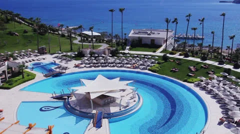 Hotel resort Stock Footage 24850108