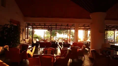 Hotel restaurant Stock Footage 20588219