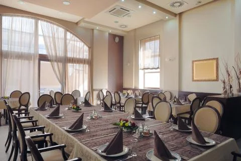 Hotel restaurant interior Foto stock