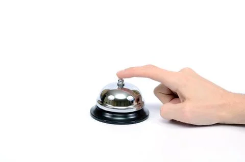 Hotel ring on a white background Stock Photos