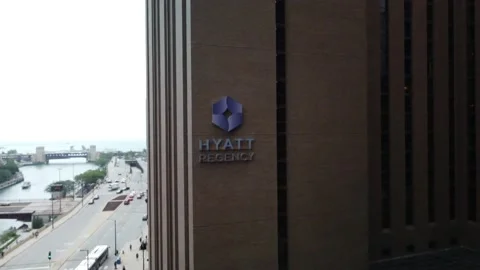 Hotel by the River Stock Footage 158897591