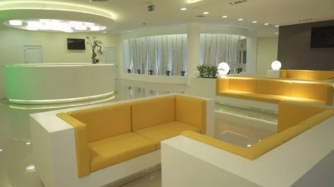 Hotel Room interior Design Slider Movement Stock Footage 128487735