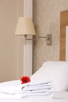 Hotel room interior Stock Photos