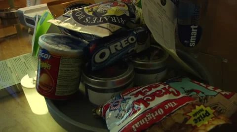 Hotel room snacks 005686 Stock Footage 7519386