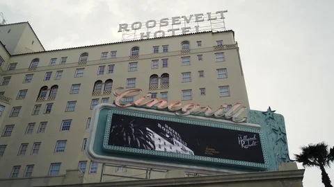 Hotel Roosevelt Wide Stock Footage