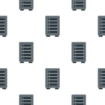 Hotel safe pattern flat Stock Illustration