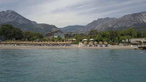 Hotel by the sea Stock Footage 81106627