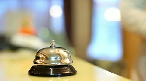 Hotel service bell Stock Footage 24673552