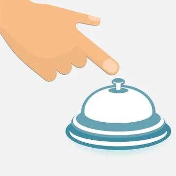 Hotel service bell Stock Illustration