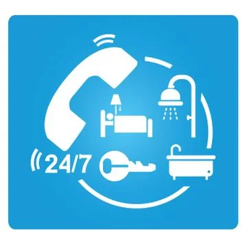 Hotel service Stock Illustration