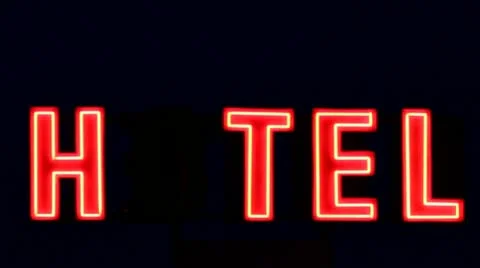 Hotel sign Stock-Footage 10919268