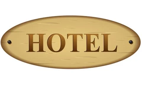 Hotel sign Stock Illustration