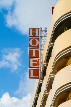 Hotel sign Stock Photos