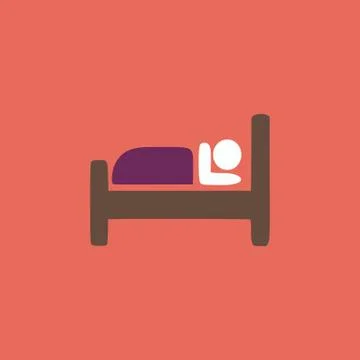 Hotel single icon. Vector illustration Stock Illustration