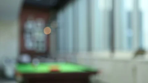 Hotel in Snooker table Video stock 126955011