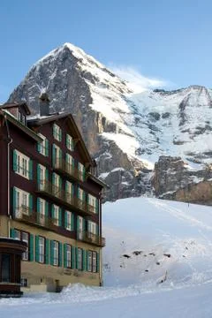 Hotel in the Snow Foto stock