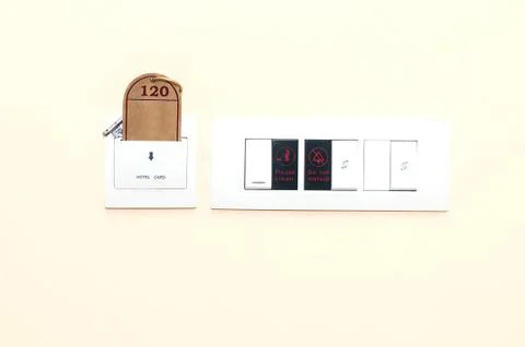 Hotel switch Stock Photos