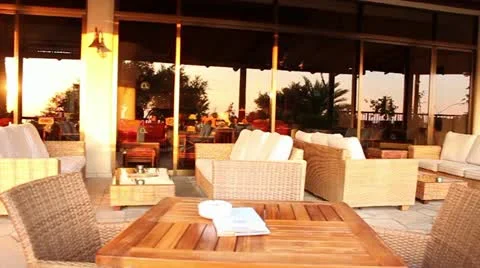 Hotel terrace Stock Footage 20587280