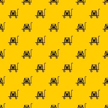Hotel trolley pattern vector Illustrazione stock