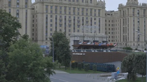 Hotel Ukraina 库存影片 112281141