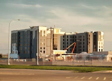 Hotel under construction Stock Photos