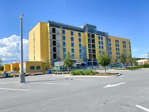 A hotel under construction Stock Photos