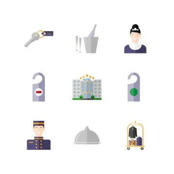 Hotel. Vector illustration Stock Illustration