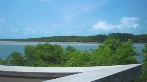 Hotel view of bay Stock Footage 161850908