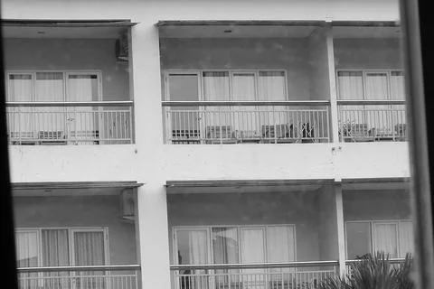 Hotel window Stock Photos