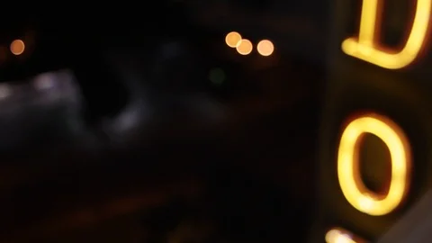 Hotel Window Street View Video stock 127008524