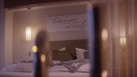 Hotelroom Background Video stock 120130495