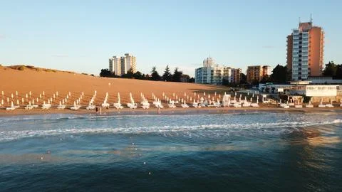Hotels on the beach Stock Photos