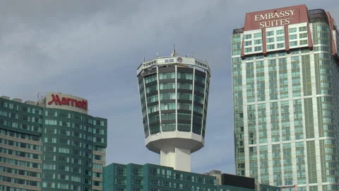 Hotels Niagara Falls Canada Stock Footage 156096438