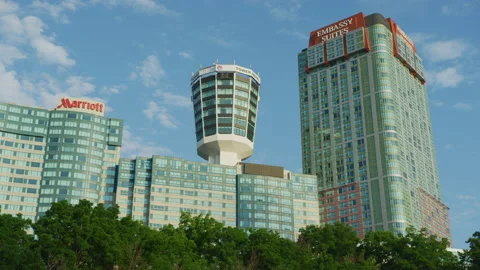 Hotels in Niagara Falls Stock Footage 218234447