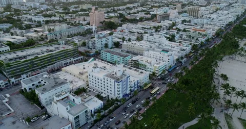 Hotels on Ocean Avenue Stock Footage 148750155