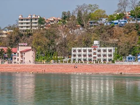 Hotels in Rishikesh Stock Photos