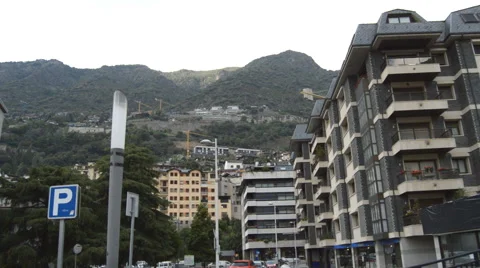 Hotels Strip in the Mountains Stock Footage 68593102