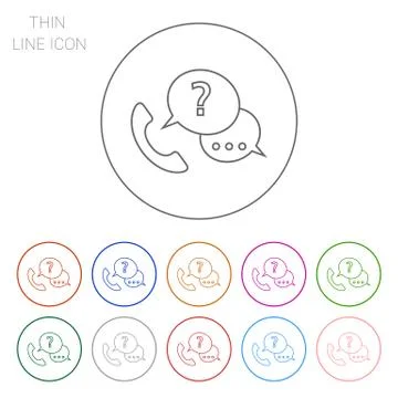 Hotline icon 스톡 일러스트