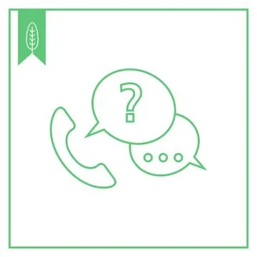 Hotline icon Illustrazione stock