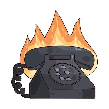 Hotline illustration Stock Illustration