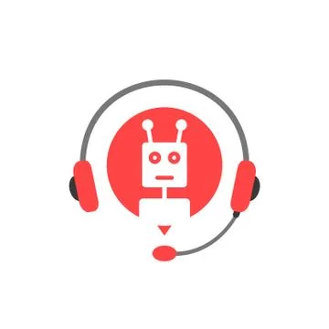 Hotline service with chatbot assistant Stock Illustration