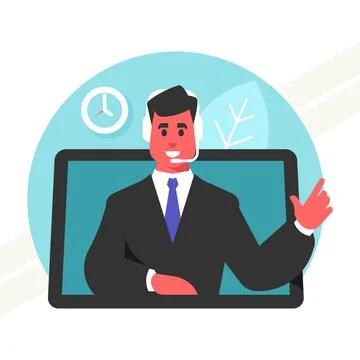 Hotline-support Stock Illustration